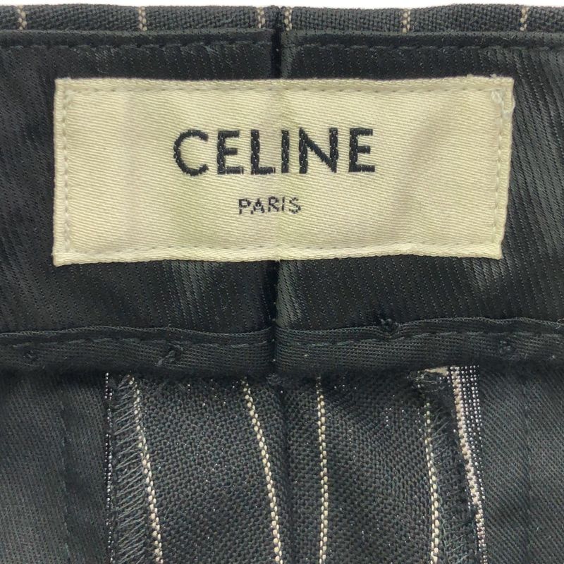 Celine 21ss Striped Skater Pants 2p519240m Black 36