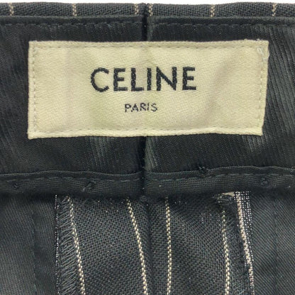 Celine 21ss Striped Skater Pants 2p519240m Black 36