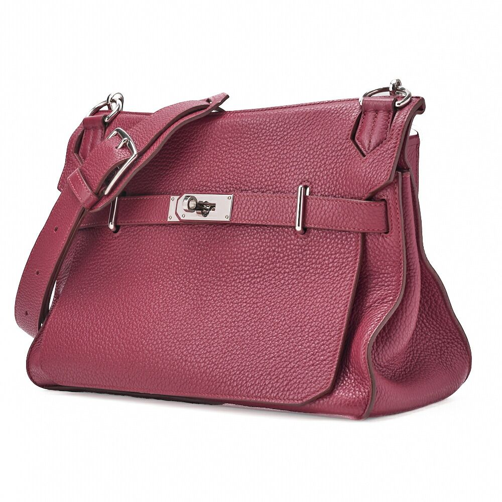 Hermes Gipsyère 34 Shoulder Bag Taurillon Clemence Tosca (silver Hardware)