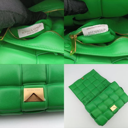 Bottega Veneta The Chain Cassette Green Lambskin B09108320p
