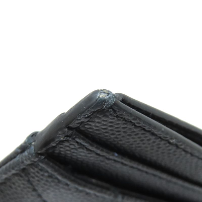 Saint Laurent V-stitch Logo Card Case Calf Women