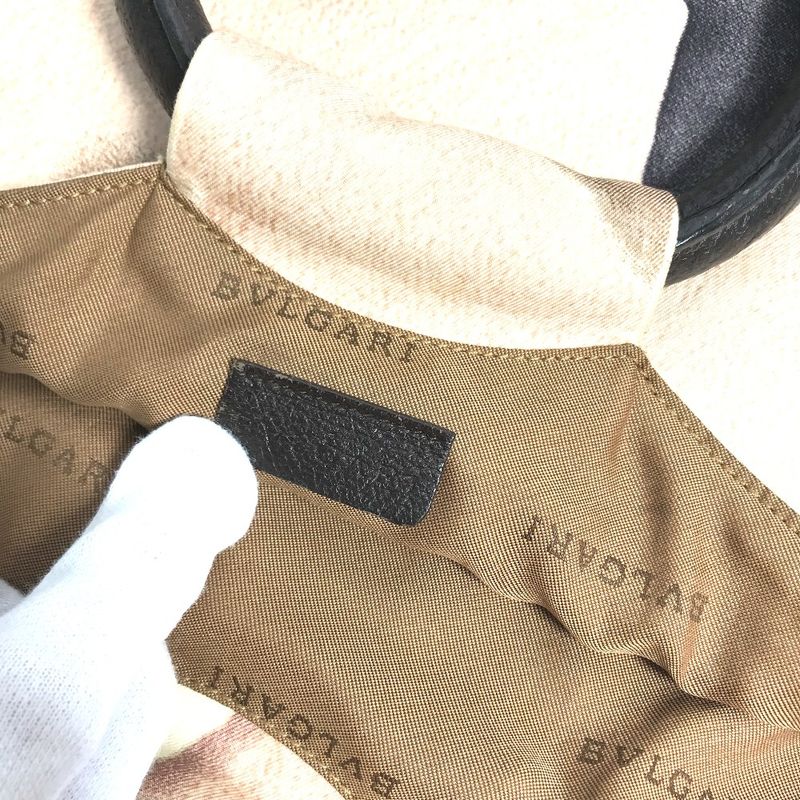 Bvlgari Bulgari Handbag Round Handle Canvas/leather Pink