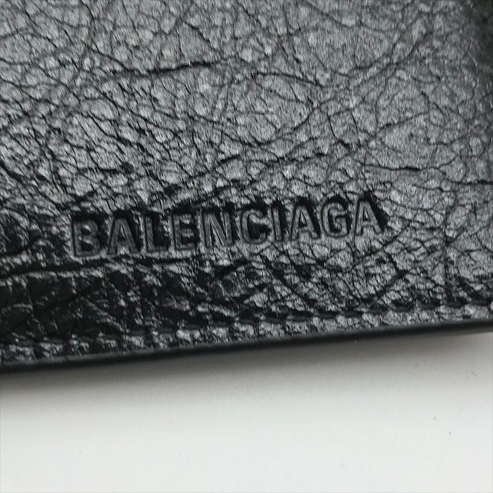 Balenciaga City Long Coin Card Case Holder Wallet Black Not Available in Japan