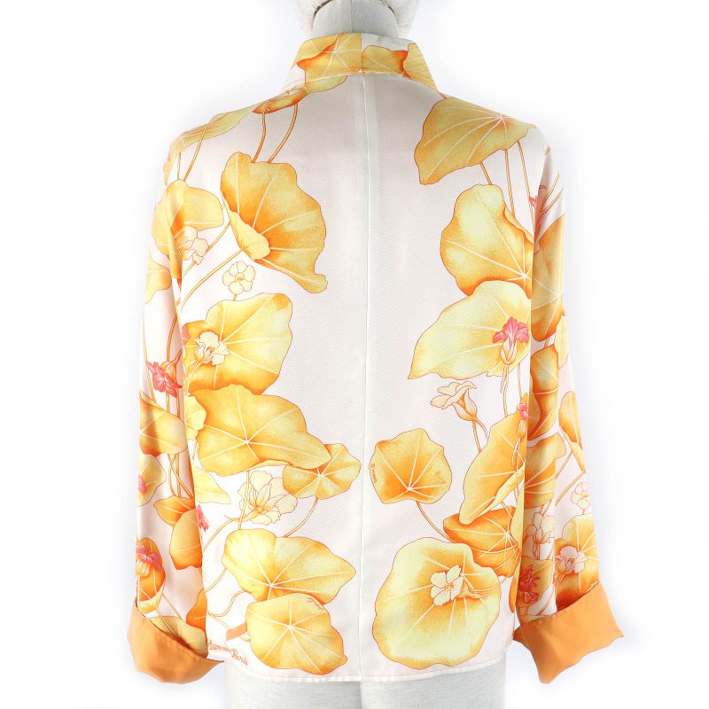 Hermes Vintage Margiela Period Les Capucines Gold Lotus Flower