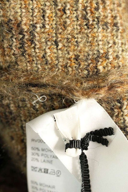 Celine 24AW Rv00q0zq7 Leopard Allover Brushed Mohair Cardigan Men's L