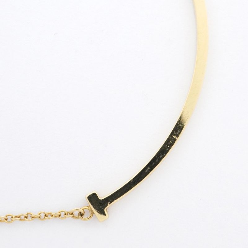 Tiffany & Co Necklace T-smile Small 18K Yellow Gold Yellow Gold Ladies
