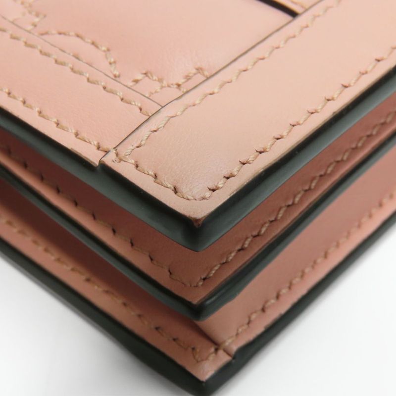 Polar Gucci Bifold Wallet 723786 Ggmatelasse Leather Pink Gold Hardware Small