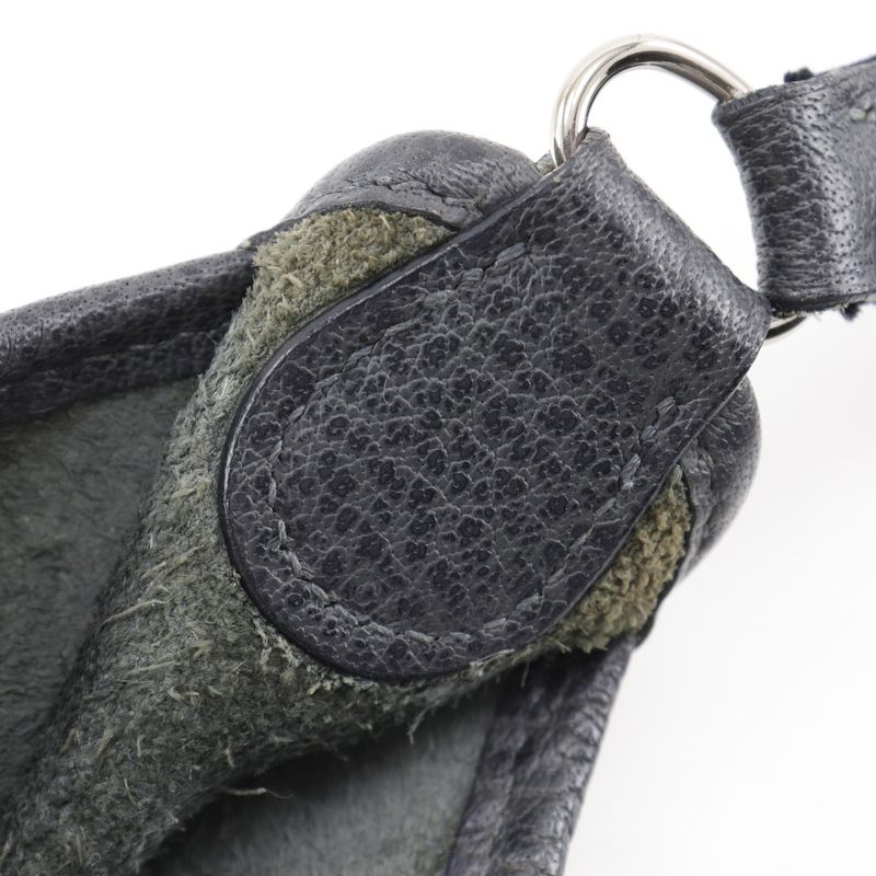 Hermes Vespa 28 Leather Gray □C Ladies Shoulder Bag