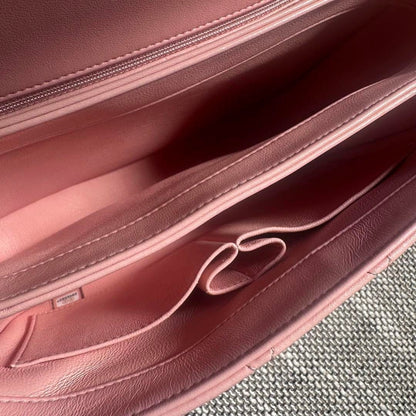 CHANEL Trendy Lambskin Quilted Small CC Dual Handle Flap Bag Pink Tote