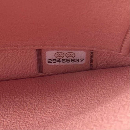 CHANEL Trendy Lambskin Quilted Small CC Dual Handle Flap Bag Pink Tote