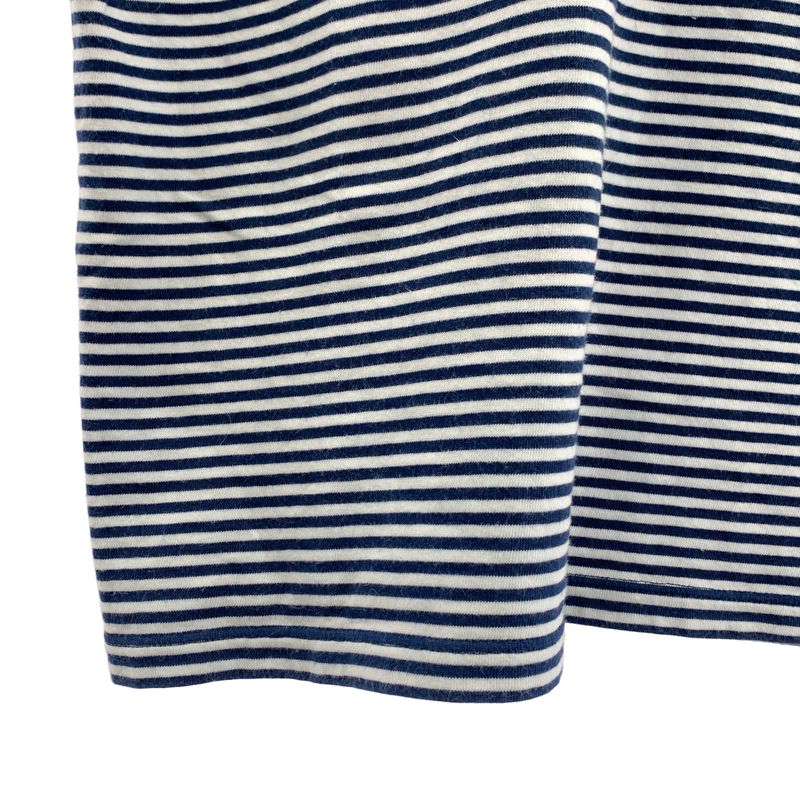Celine - Embroidered T-shirt Striped T-shirt - M - Blue White - Women's