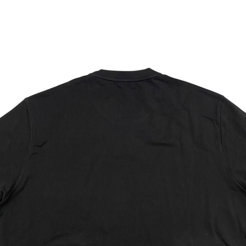 Hermes Short Sleeve T-Shirt H Logo Embroidery Pocket XL Size Cotton Black Hermes