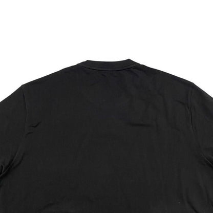 Hermes Short Sleeve T-Shirt H Logo Embroidery Pocket XL Size Cotton Black Hermes