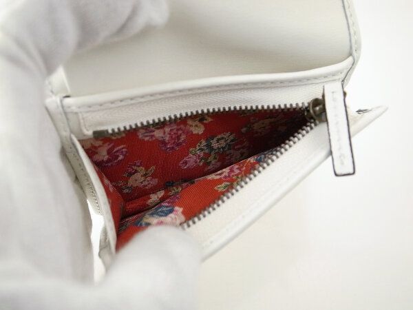 Gucci Double Authenticity Card Case Mini Wallet 536453 White Pawnbroker