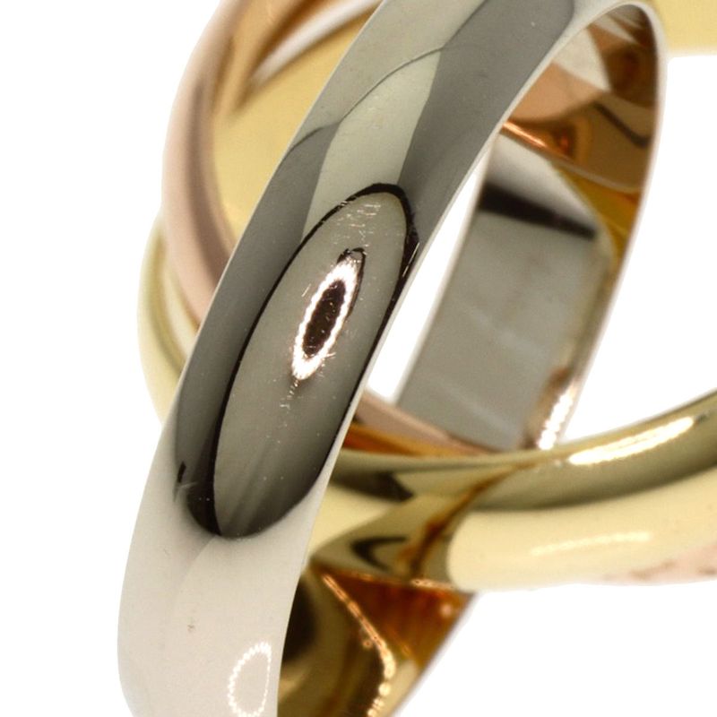 Cartier Trinity #48 Ring 18K Yellow Gold 18K White Gold 18K Pink Gold Ladies