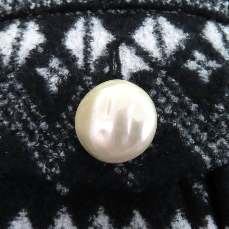 Louis Vuitton 22AW Alpine Jacquard Zip-up Jacket Black 34 Made In France