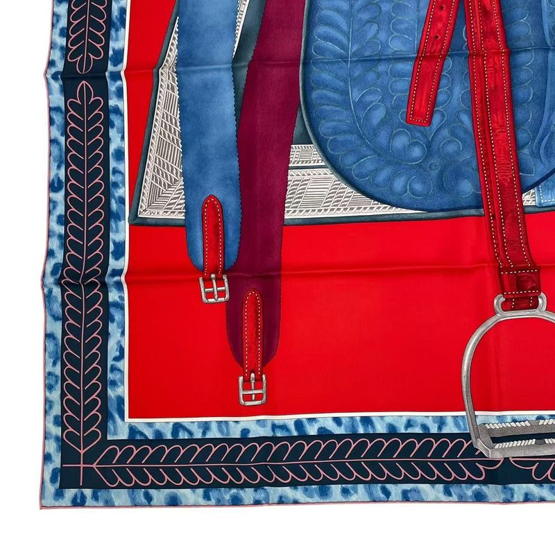 Hermes Carre 90 Selle D'apparat Marocaine Moroccan Ceremonial Saddle Scarf Silk