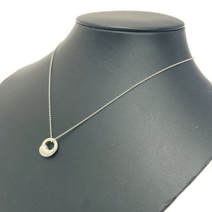 Tiffany & Co Silver Eternal Circle Necklace 4.0g 925 Engraved 434866 Necklace