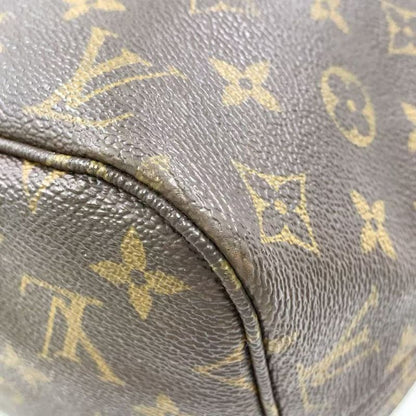 Louis Vuitton Neverfull MM Monogram Leather X PVC Brown Tote Bag Gold M40156