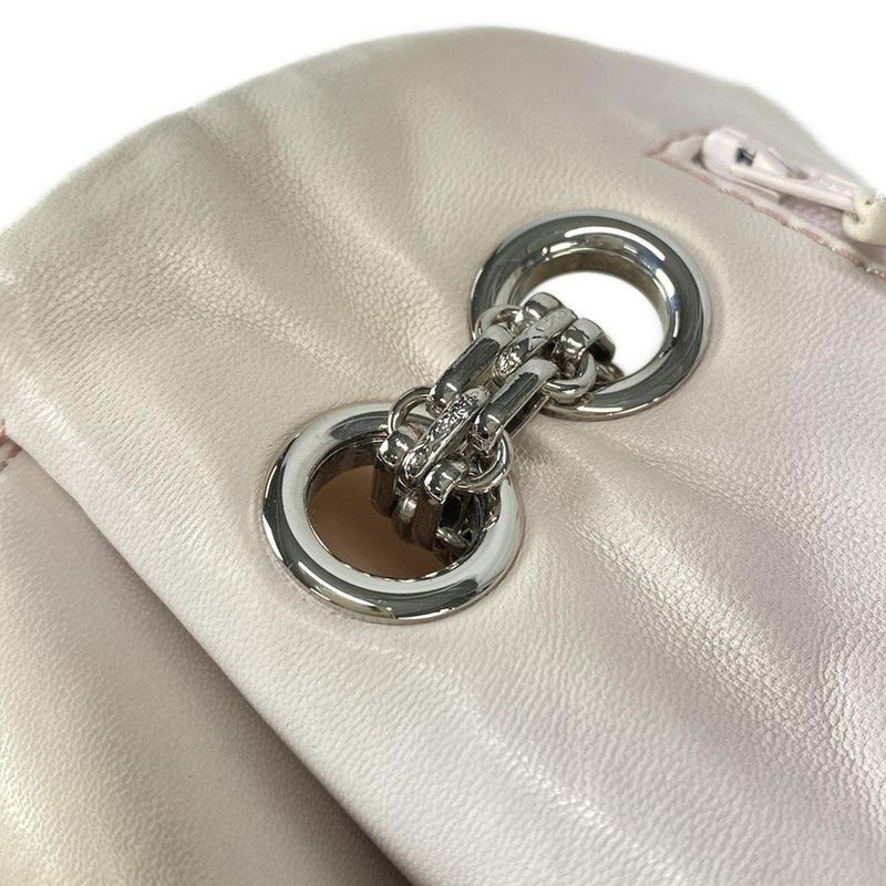 Chanel Shoulder Bag Double Flap Matelasse /255 Ivory And Light Pink Lambskin