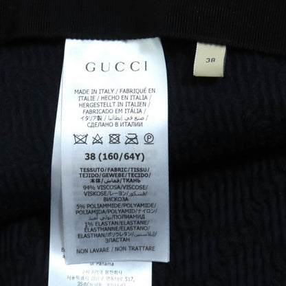 Gucci 2024 771291 GG Pattern Knee Length Tight Skirt Bottoms Black 38 Made In