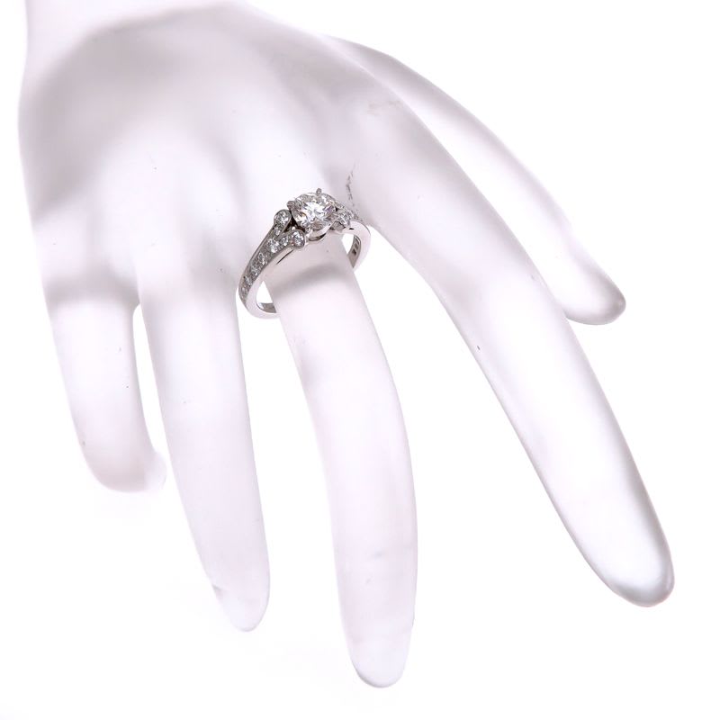 Cartier Solitaire Diamond Platinum Ring