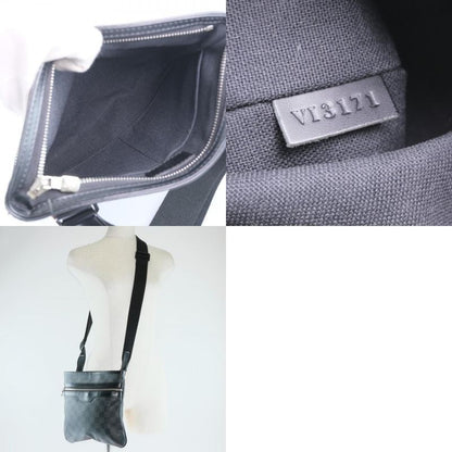 Louis Vuitton Thomas N58028 Damier Graphite Canvas Black Vi3171 Unisex Shoulder