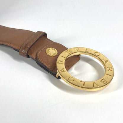 Bvlgari Logo Leather Beige