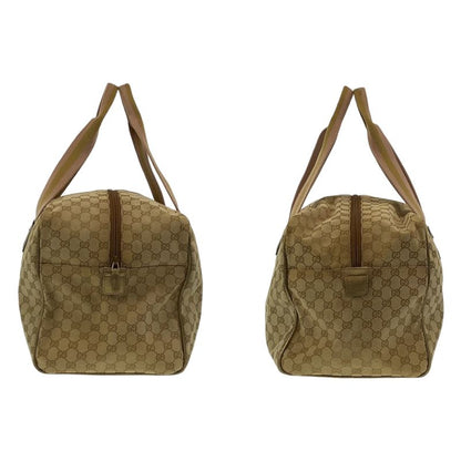 Gucci Sherry Line Beige Multicolor GG Canvas 153240 Boston Bag Unisex Men's