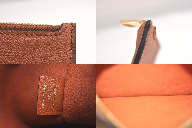 Louis Vuitton Monogram Empreinte Neverfull Pouch Wallet Brown LV 3397n