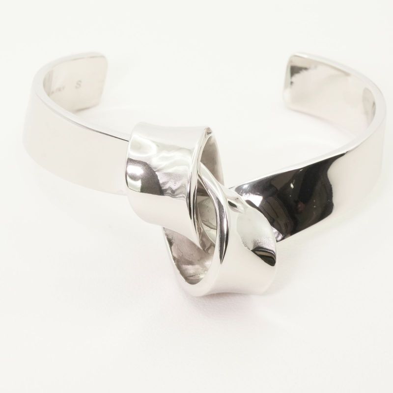 Celine Knot Wide Cuff Bangle Bracelet S 24-4700s
