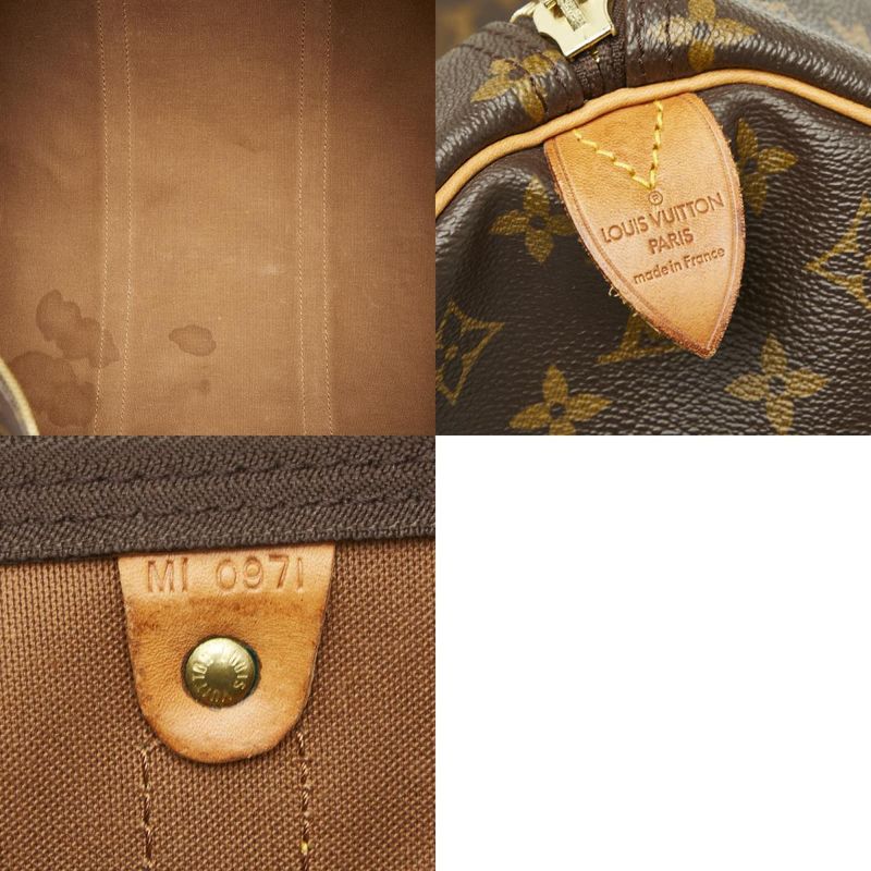 Louis Vuitton Monogram Keepall 60 Boston Bag Travel Bag M41422 Brown PVC