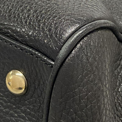 Gucci Bamboo Shopper Tote Bag 323660 Black Leather