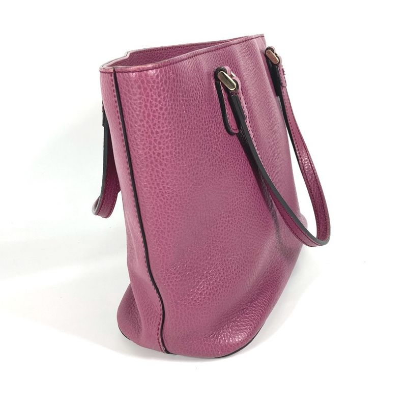 Gucci Shoulder Bag Interlocking G 388561 Leather Purple