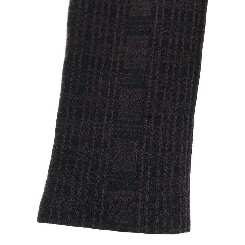 Bottega Veneta - Jacquard Knit Flared Easy Pants - Bordeaux Black - Women's