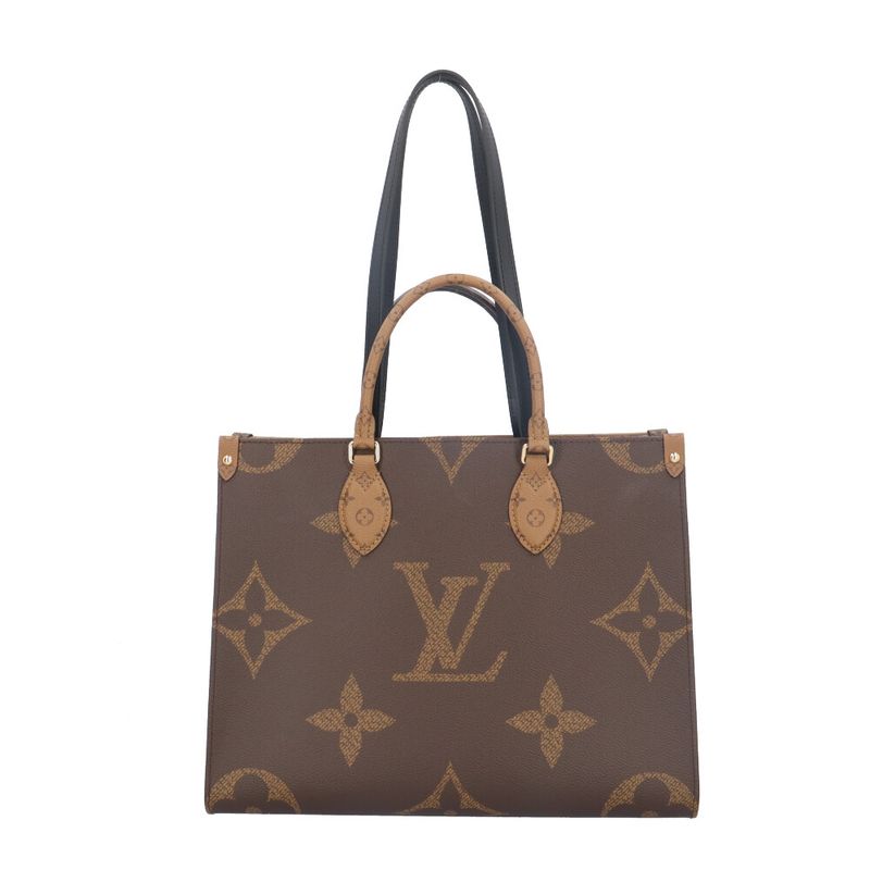Louis Vuitton On The Go MM Monogram Giant Tote Bag Monogram Canvas M45321 Brown