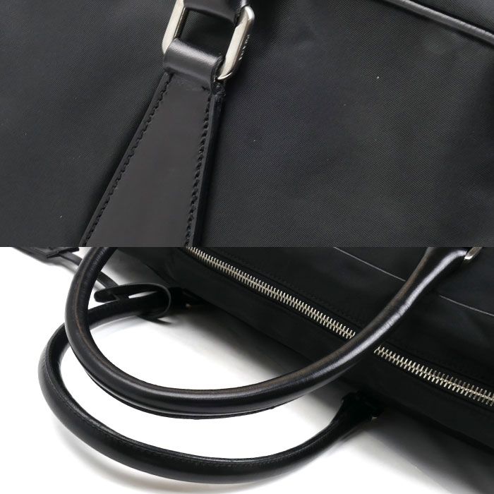 Prada Tessuto Travel Briefcase Black Vs0067 Men's Preowned