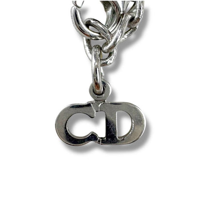 Christian DIOR J'adore E-mail Me Plate Necklace White Silver Color Accessories