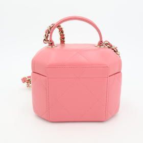 Chanel Handbag Coco Mark Matelasse Vendome Vanity Lambskin 2-way Shoulder Bag