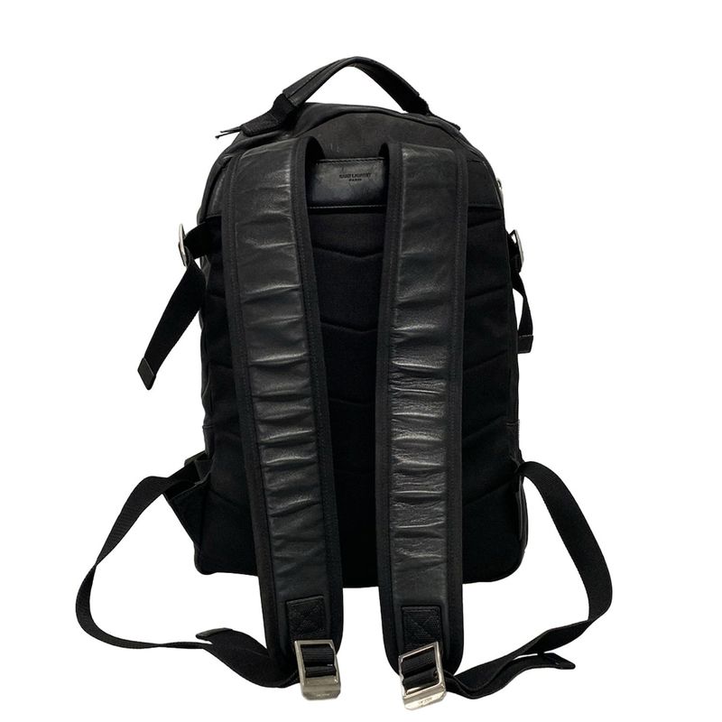 Saint Laurent Paris Backpack Sac - 649765 Black Leather