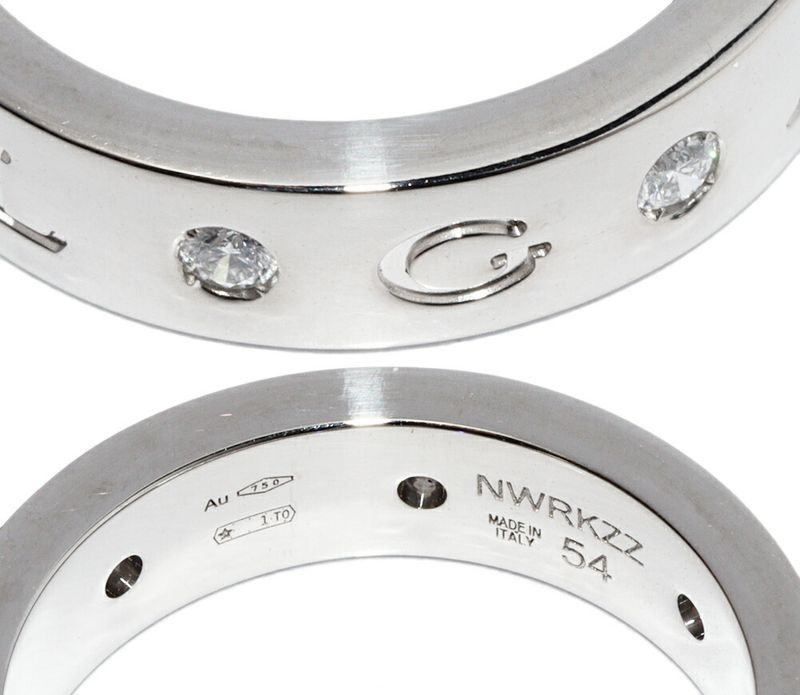 Bulgari Ring 18K White Gold Diamond 7p(020ct) Roman Sorbet Ring 354002