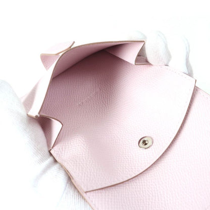 Hermes Bearn Mini Mauve Père Silver Hardware Vaux Epson Compact Wallet Bifold