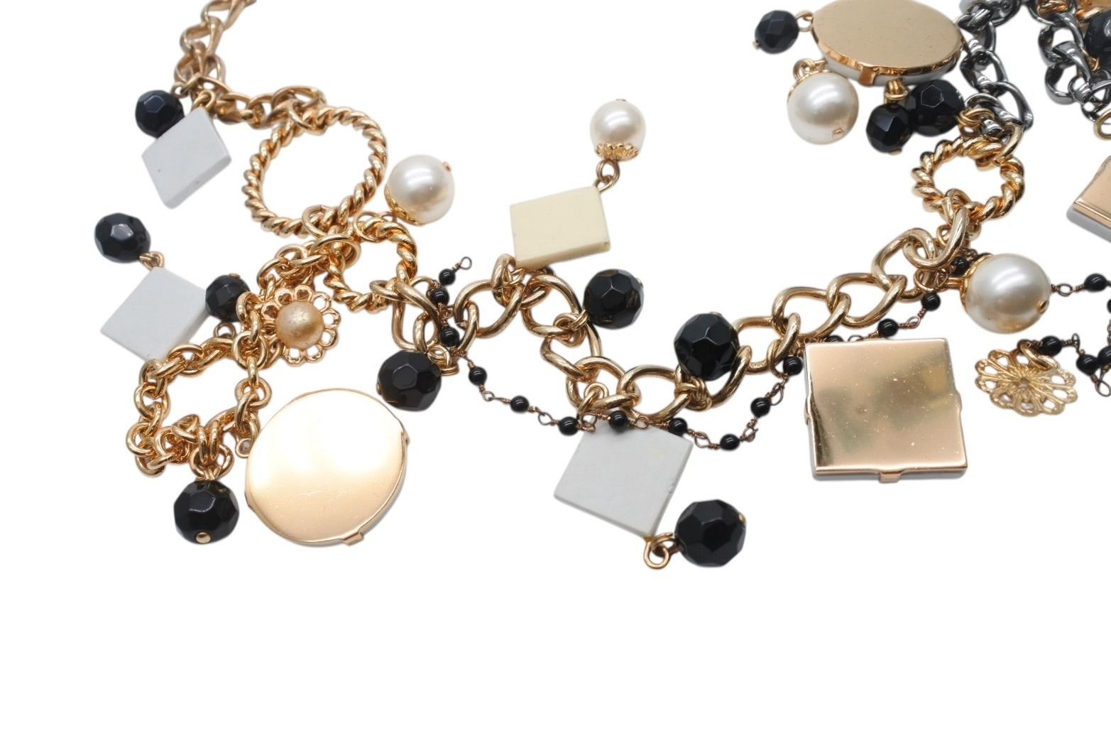 Dolce & Gabbana Necklace Mexican Tile Style Brass Terracotta — view 8