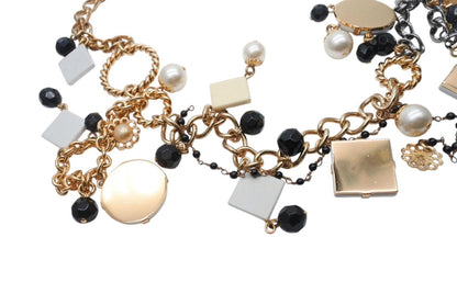Dolce & Gabbana Necklace Mexican Tile Style Brass Terracotta — view 8