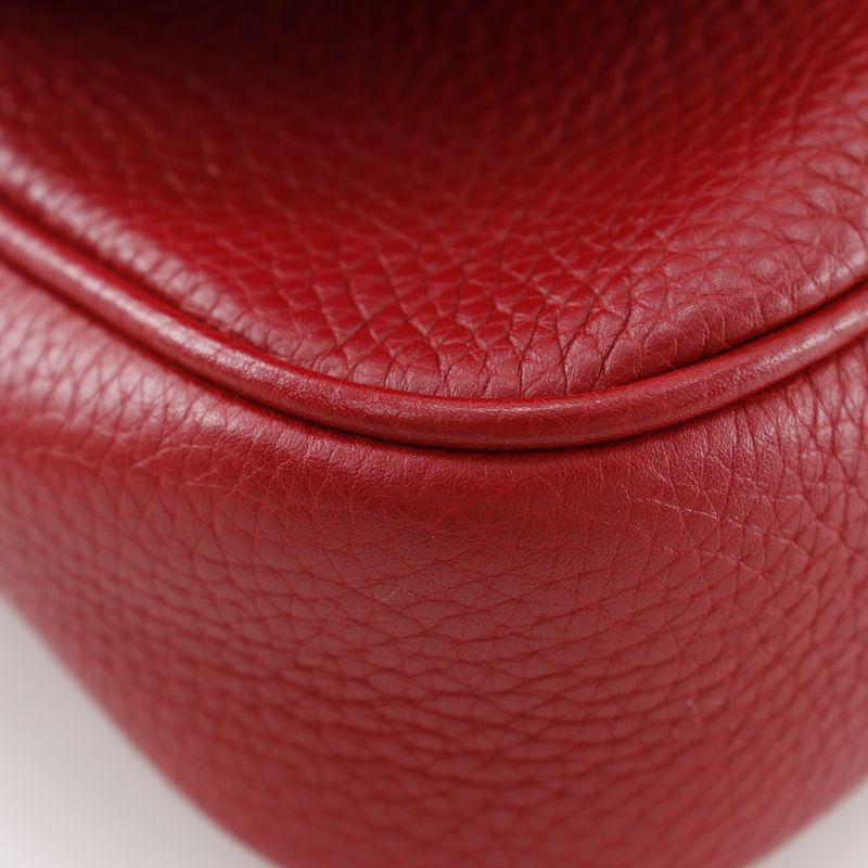 Gucci Soho Chain Shoulder Interlocking G 536224 Leather Red Ladies Shoulder Bag