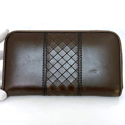 Bottega Veneta Round Zipper Long Wallet Ec22288 Brown