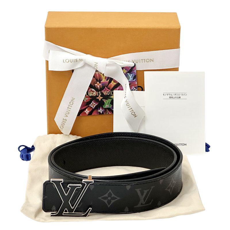 Louis Vuitton Belt Monogram Eclipse Men's Brand Monogram Eclipse Belt LV
