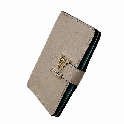 Louis Vuitton Taurillon LV Vertical Wallet Compact M82198 Bifold Wallet Women