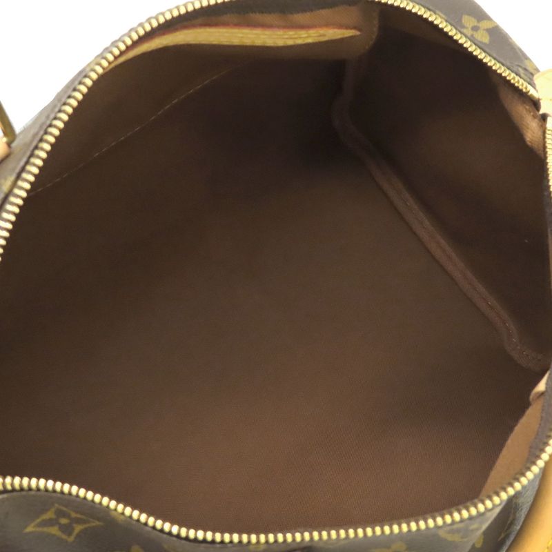 Louis Vuitton Handbag Speedy 30 Monogram Canvas Monogram Gold Hardware Brown