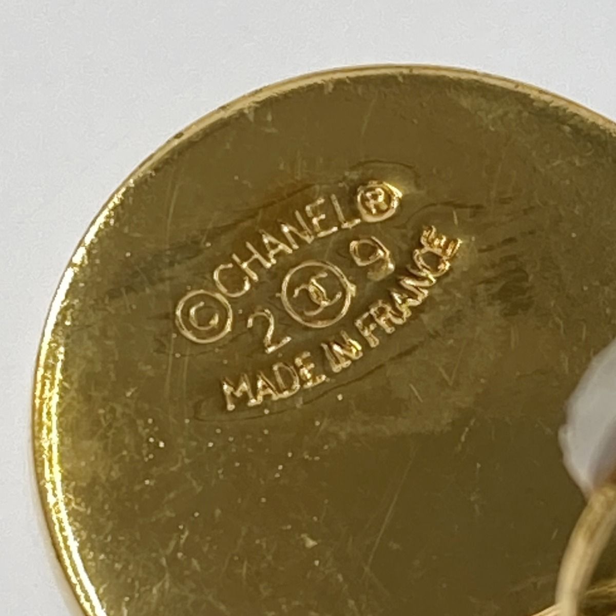 Chanel Coco Mark Matelasse Coin & Bag Motif Earring GP Vintage Box Available